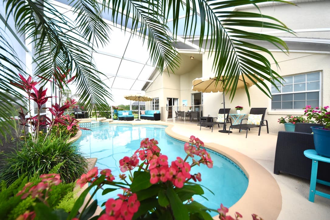 This private, sunny oasis will take your breath away!  Pool and spa are always comfortably heated at no extra charge to you!