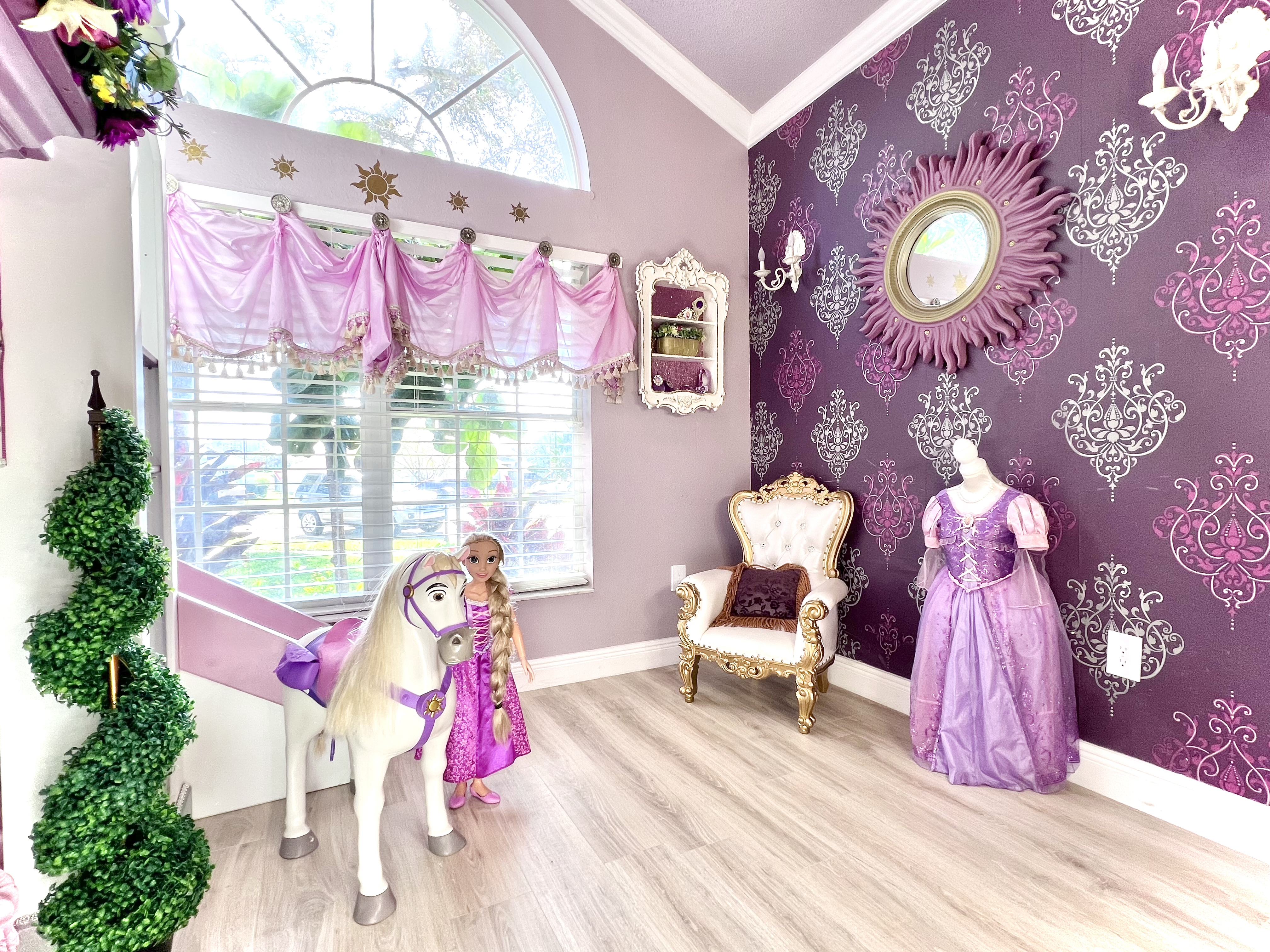 Every room is decorated for a 360 degree immersive Disney experience!